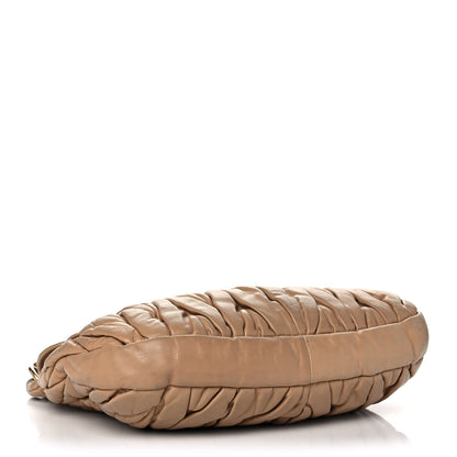 Miu Miu Nappa Matelasse Coffer Hobo Cammeo 4 of 15