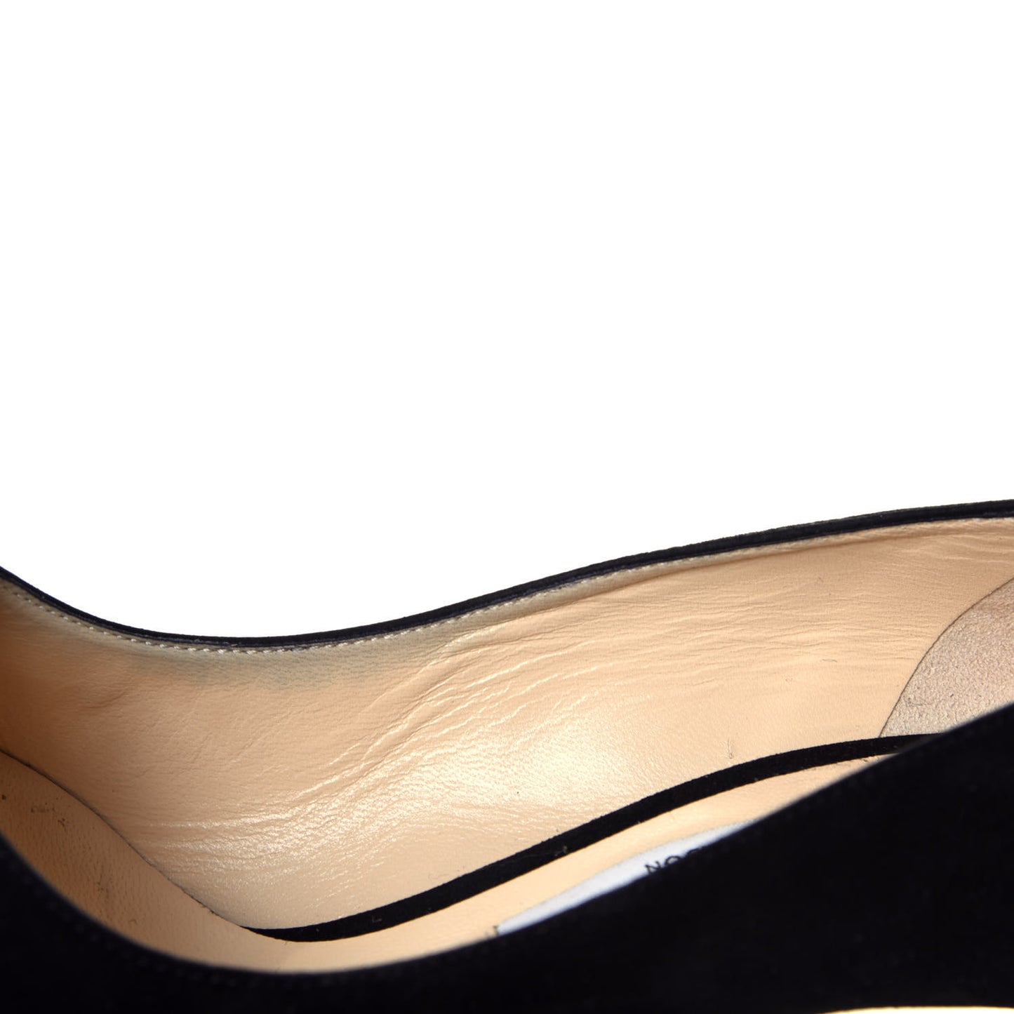 Suede Jasmine Crystal Button 100 Pumps 37 Black