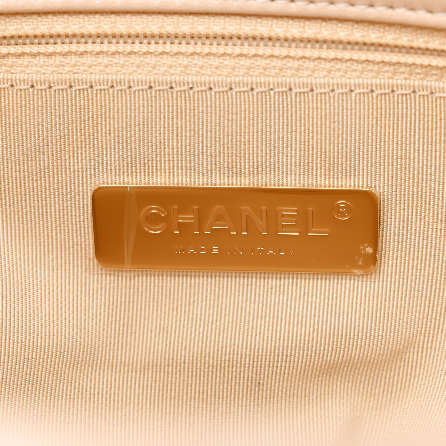 Chanel Lambskin Quilted Large Chanel 19 Flap Beige 6 of 11