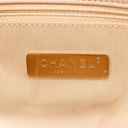 Chanel Lambskin Quilted Large Chanel 19 Flap Beige 6 of 11