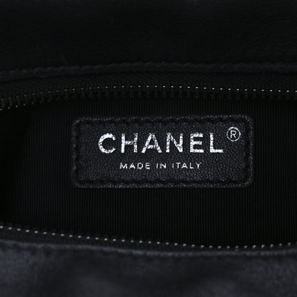 Chanel Calfskin Chain 20s Signature Hobo Black 6 of 12
