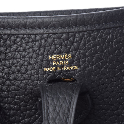 Hermes Taurillon Clemence Evelyne TPM Black 6 of 11