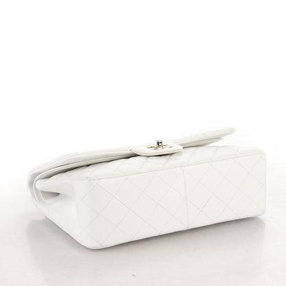 Chanel Caviar Quilted Jumbo Double Flap White 4 of 8