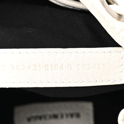 Balenciaga Agneau Arena Le Cagole Bucket Bag XS Optic White 9 of 17
