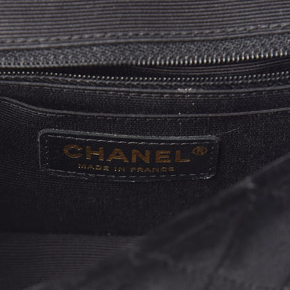 Chanel Velvet Quilted Mini Rectangular Flap Black 8 of 11
