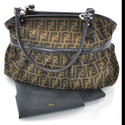 Fendi Zucca Large Chef Shopper Tote Tobacco 3 of 10