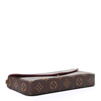 Louis Vuitton Monogram Pochette Felicie Chain Wallet Fuchsia 3 of 4
