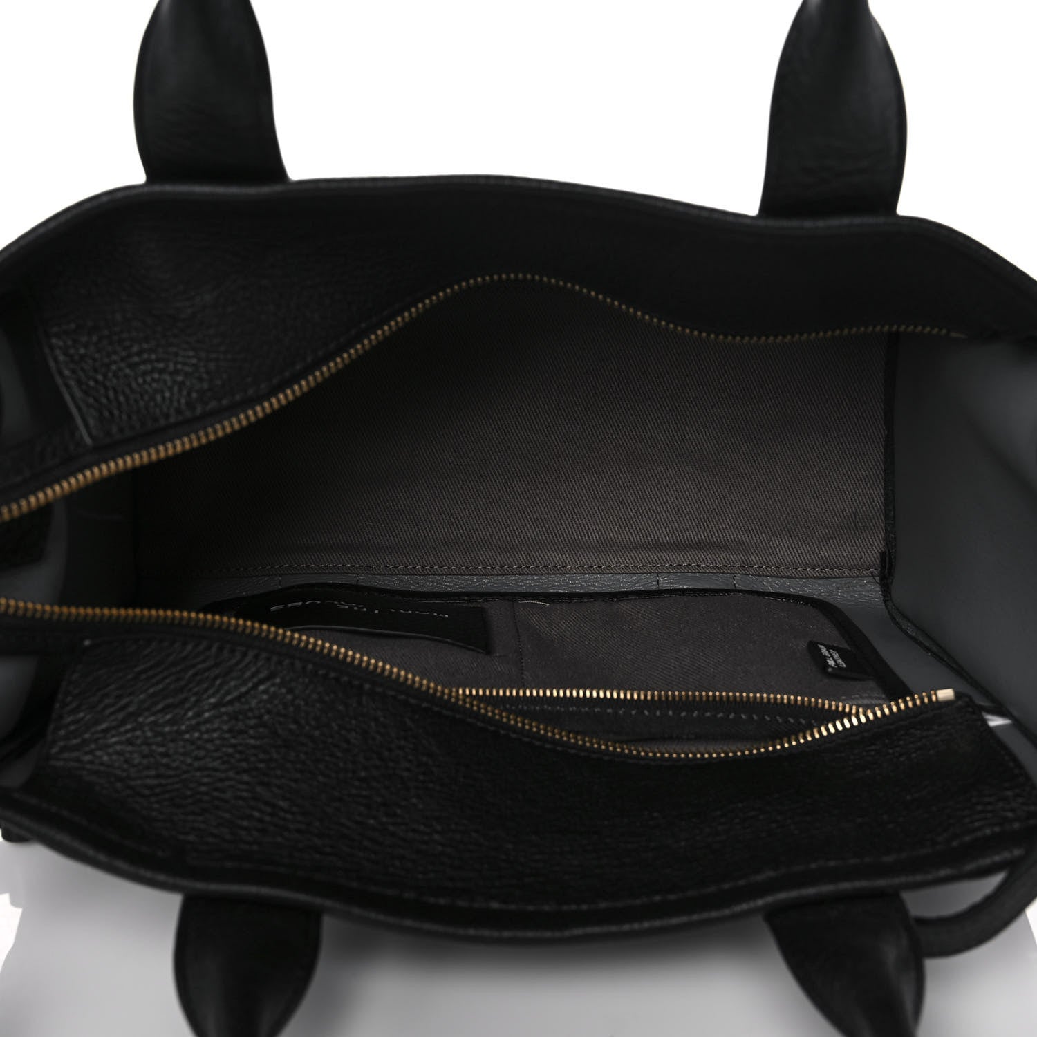 Marc Jacobs Grained Calfskin Medium The Tote Bag Black 4 of 9