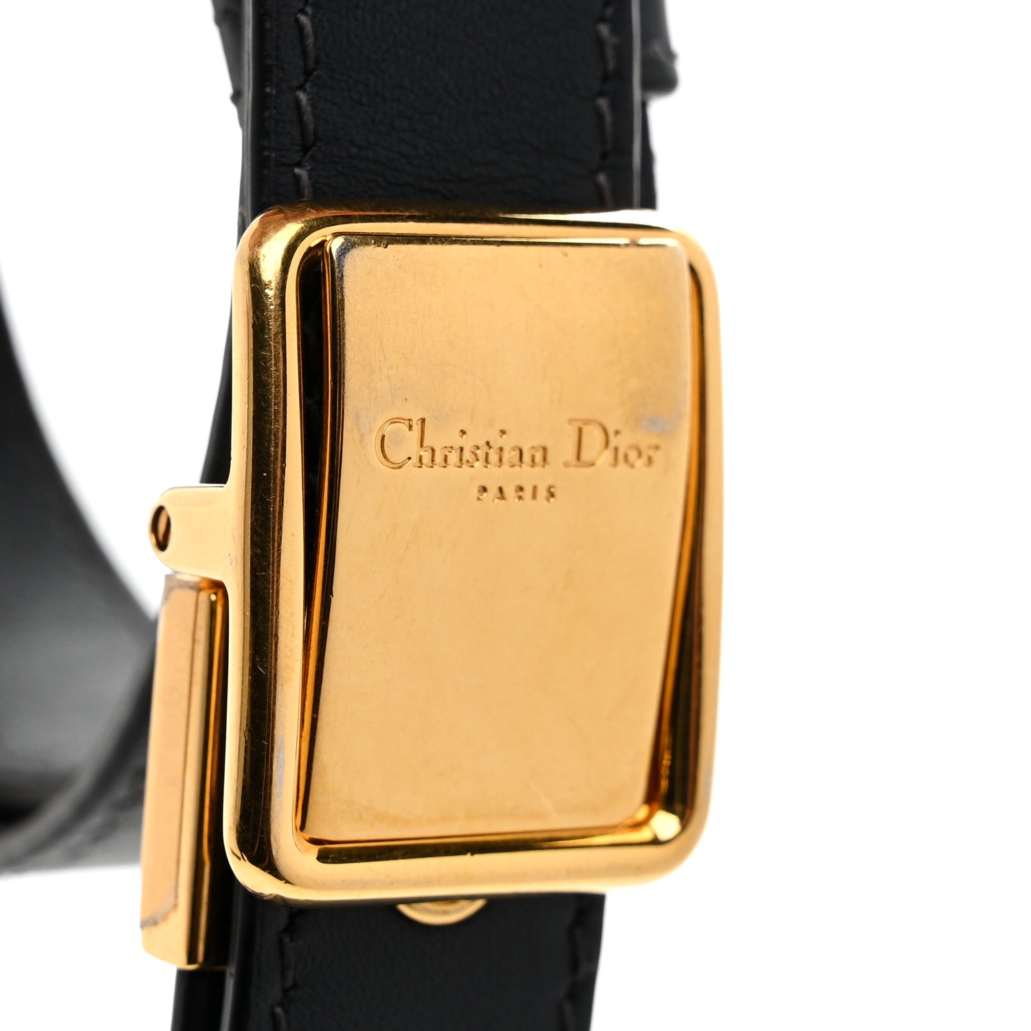 Christian Dior Calfskin Bobby Bag Adjustable Shoulder Strap Navy Blue 3 of 4