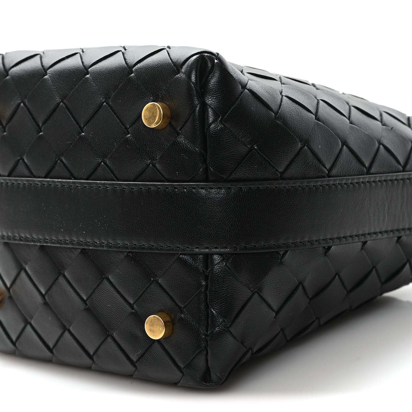 Calfskin Nappa Intrecciato Candy Wallace Black