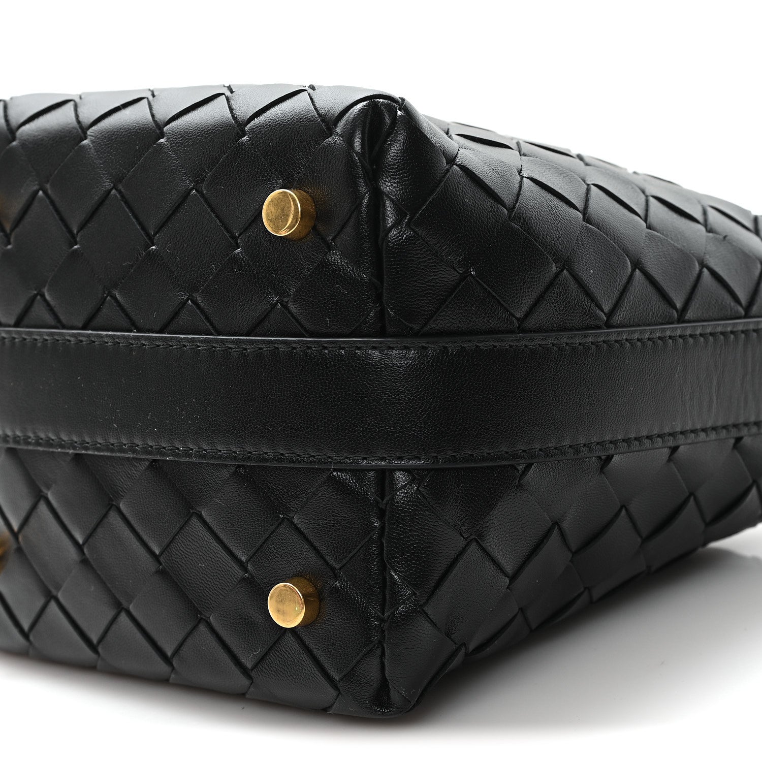 Bottega Veneta Calfskin Nappa Intrecciato Candy Wallace Black 10 of 11