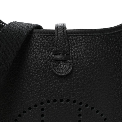 Hermes Taurillon Clemence Evelyne TPM Black 7 of 10