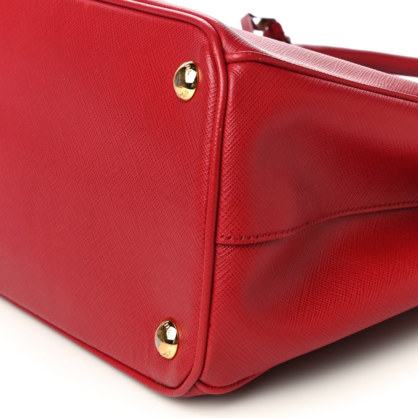 Saffiano Small Galleria Double Zip Tote Fuoco