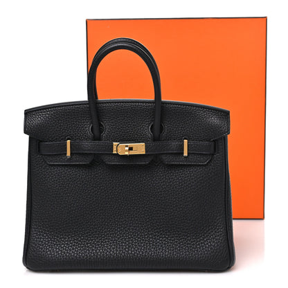 Hermes Togo Birkin 25 Black Black 10 of 10