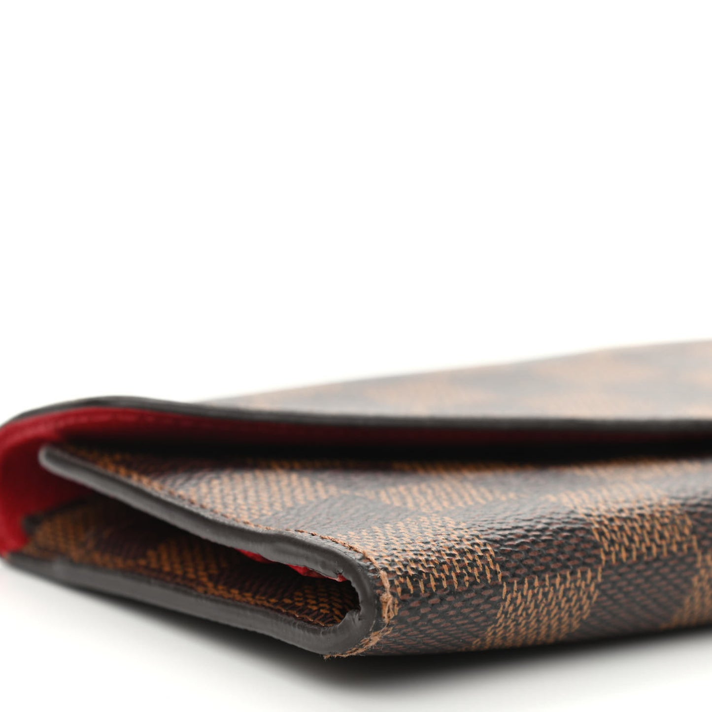 Damier Ebene Josephine Wallet Red