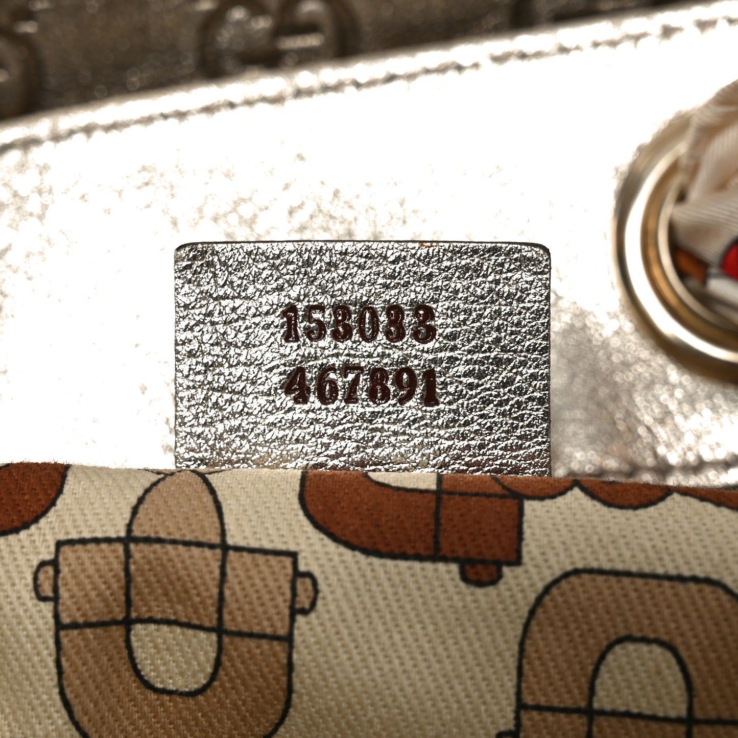 Metallic Guccissima Large Positano Tote Gold