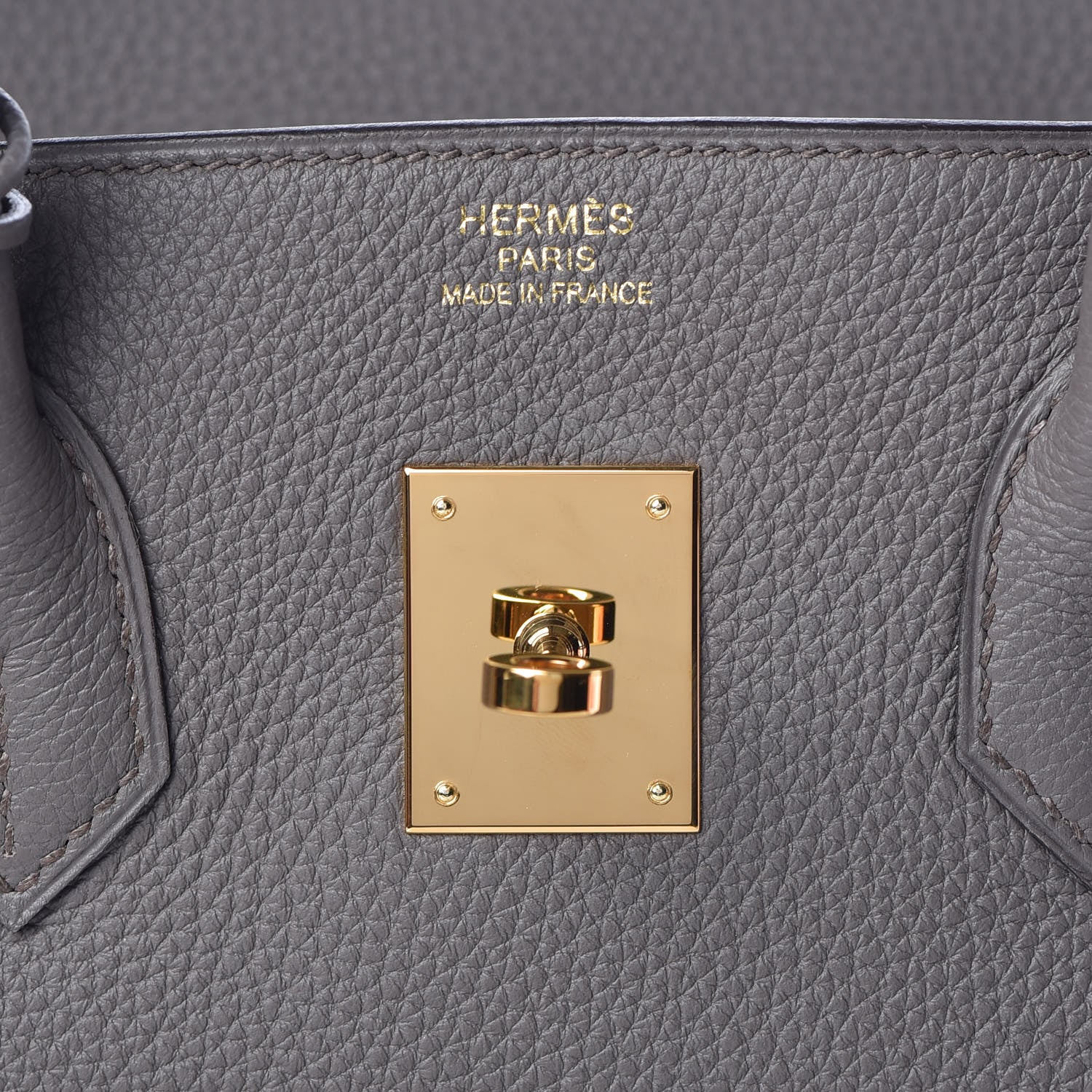 Hermes Togo Birkin 35 Etain 9 of 37