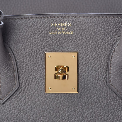 Hermes Togo Birkin 35 Etain 9 of 37