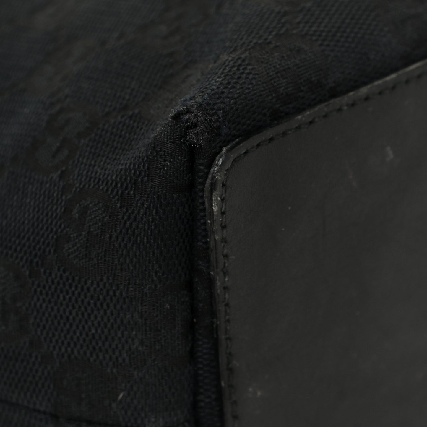 Monogram Small Bucket Tote Black