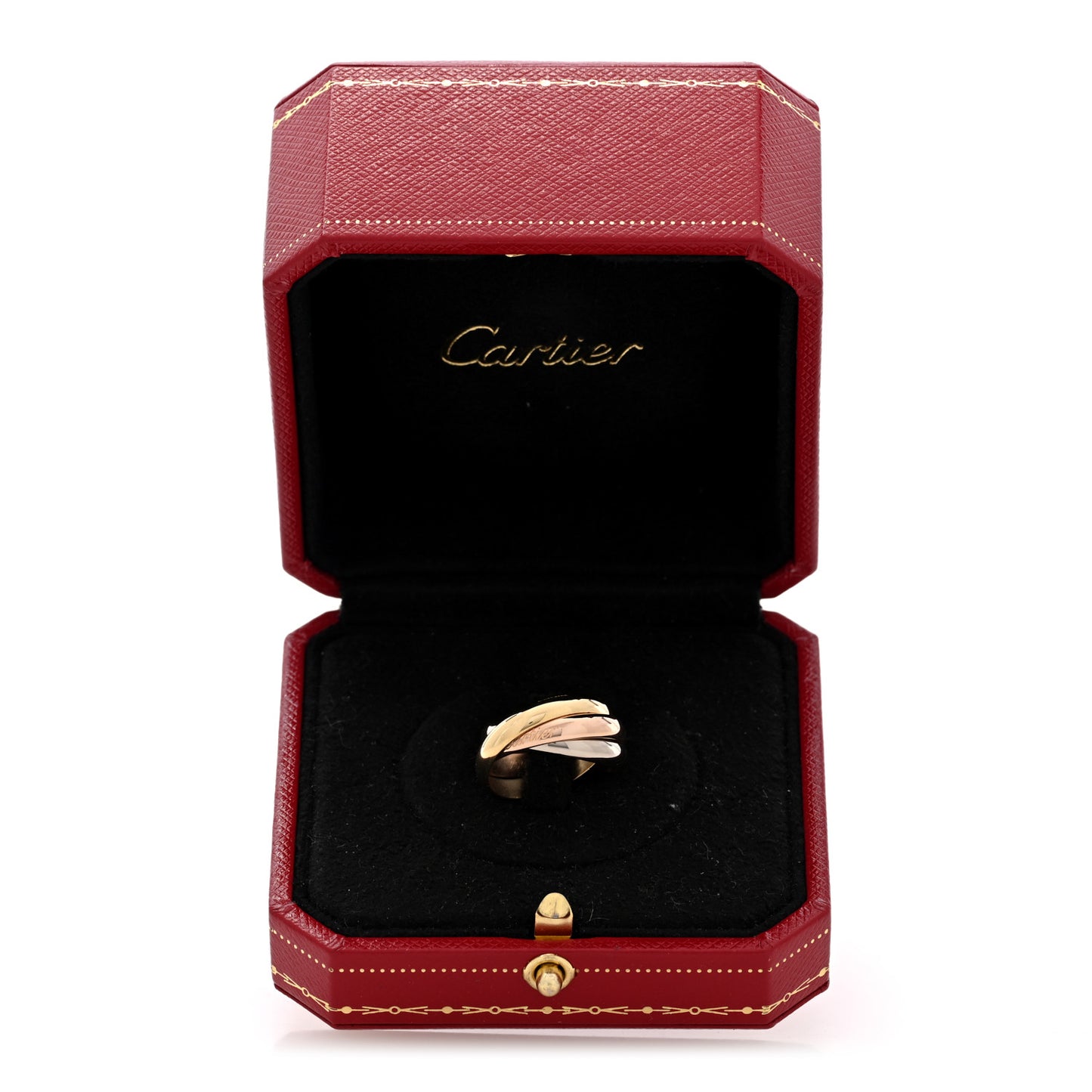 18K Pink Yellow White Gold Classic Trinity Ring 52 6