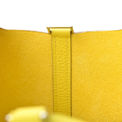 Hermes Taurillon Clemence Picotin Lock 18 PM Lime 7 of 11