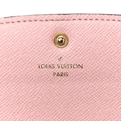 Louis Vuitton Damier Ebene Emilie Wallet Rose Ballerine 6 of 15