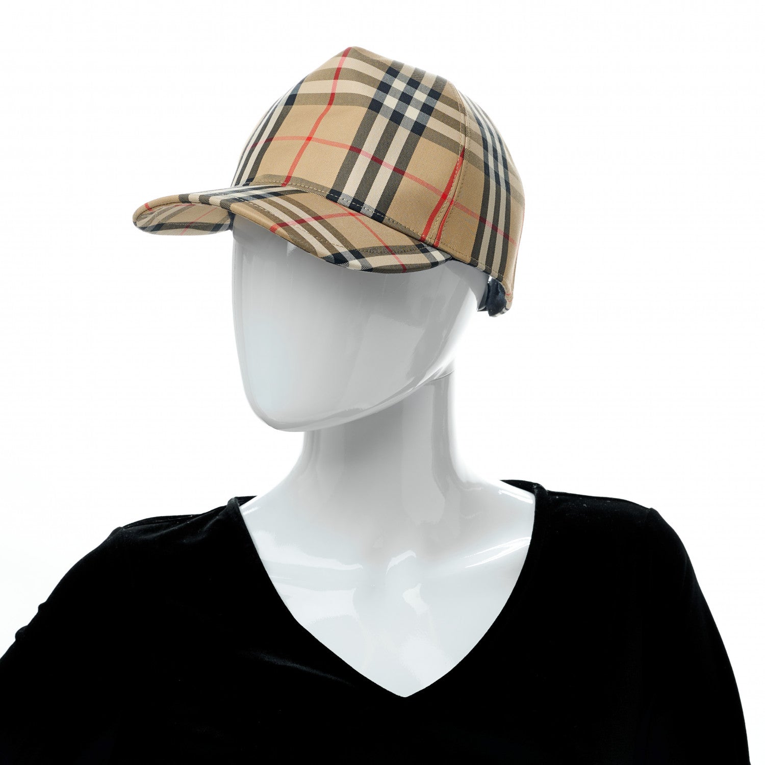 Burberry Technical Cotton Giant Check Baseball Cap L 2 of 8