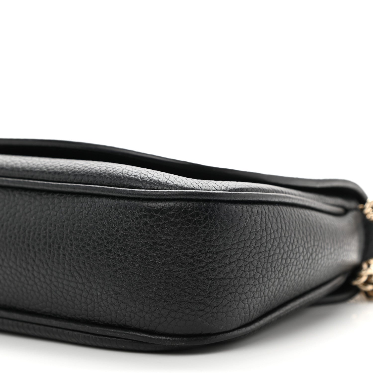 Gucci Pebbled Calfskin Medium Soho Flap Crossbody Black 10 of 10