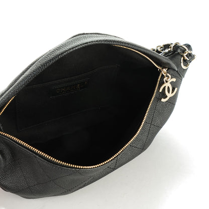 Chanel Caviar Quilted Zip and Carry Waist Bag Fanny Pack Black 5 of 7