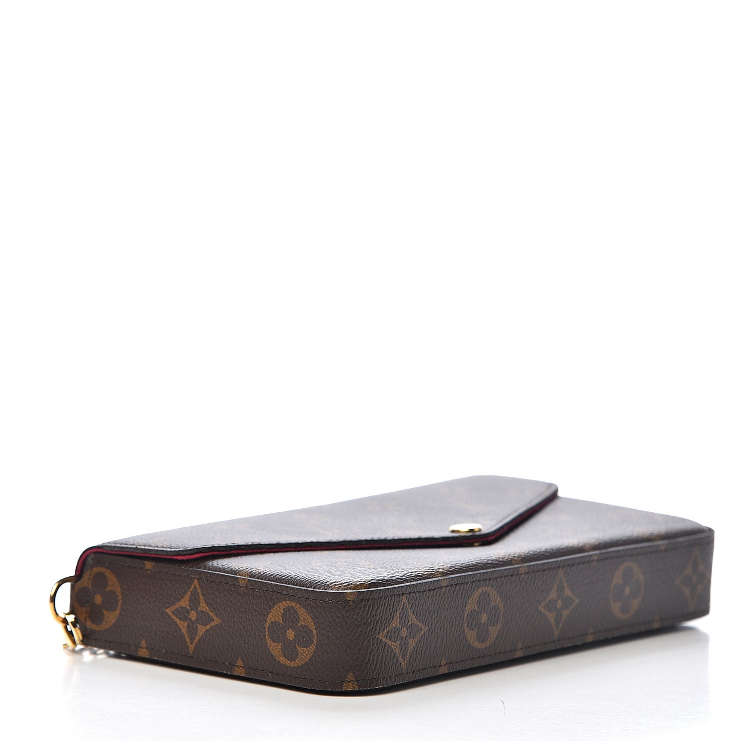 Monogram Pochette Felicie Chain Wallet Fuchsia