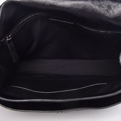 Saint Laurent Crinkled Calfskin Matelasse Monogram Large Niki Chain Satchel Black 6 of 9