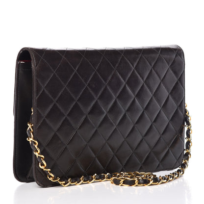 Chanel Lambskin Quilted Medium Single Flap Black 3 of 16