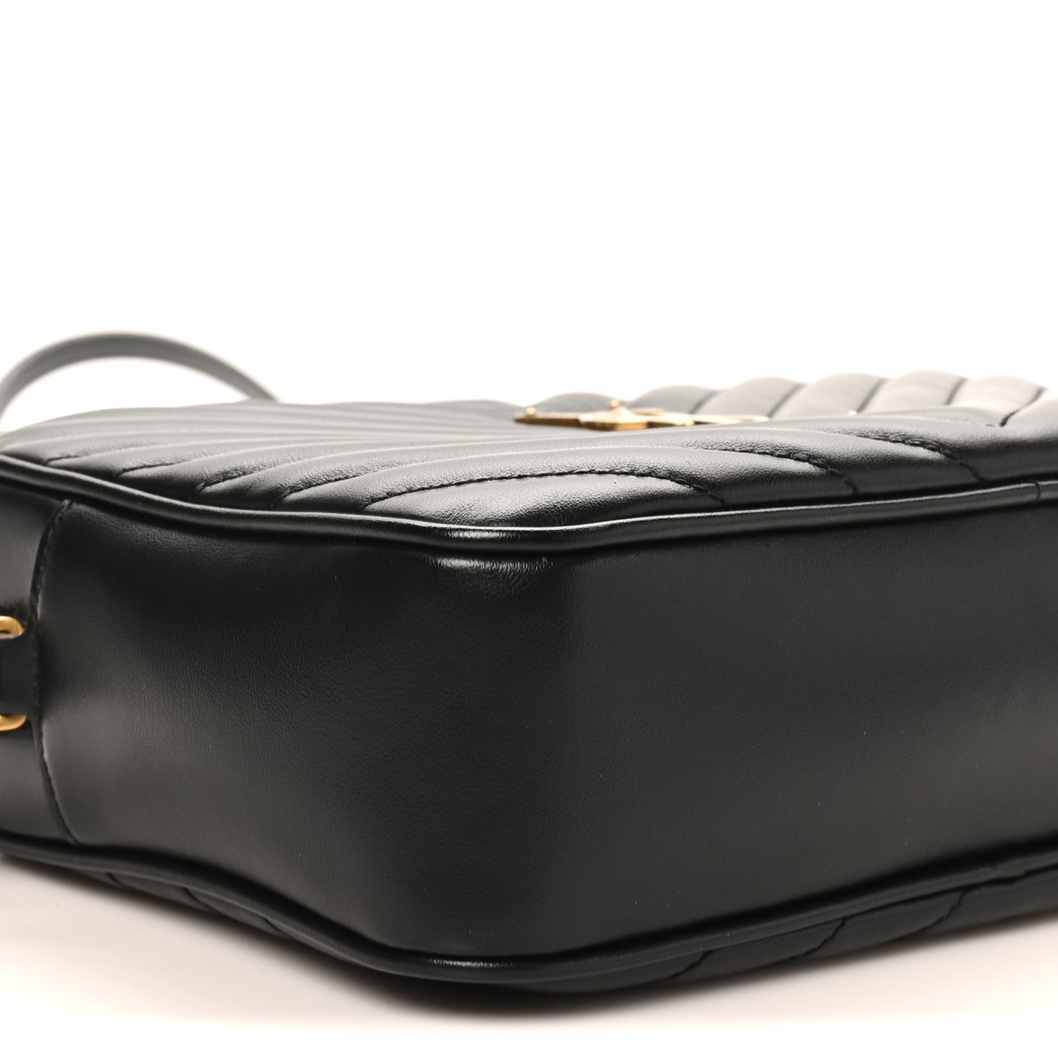 Saint Laurent Calfskin Matelasse Monogram Lou Camera Bag Black 9 of 10