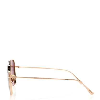 Tom Ford Metal Charles-02 Aviator Sunglasses TF853 Gold 3 of 8
