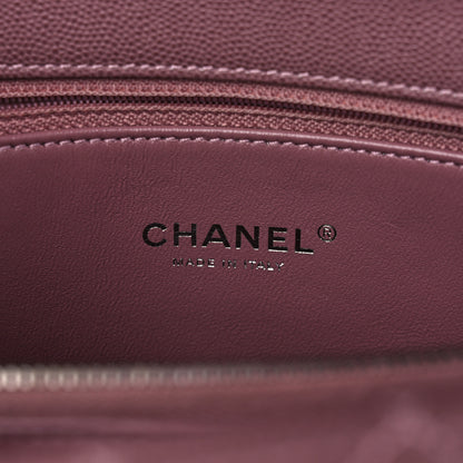 Chanel Caviar Lizard Quilted Medium Coco Handle Flap Pink 6 of 10