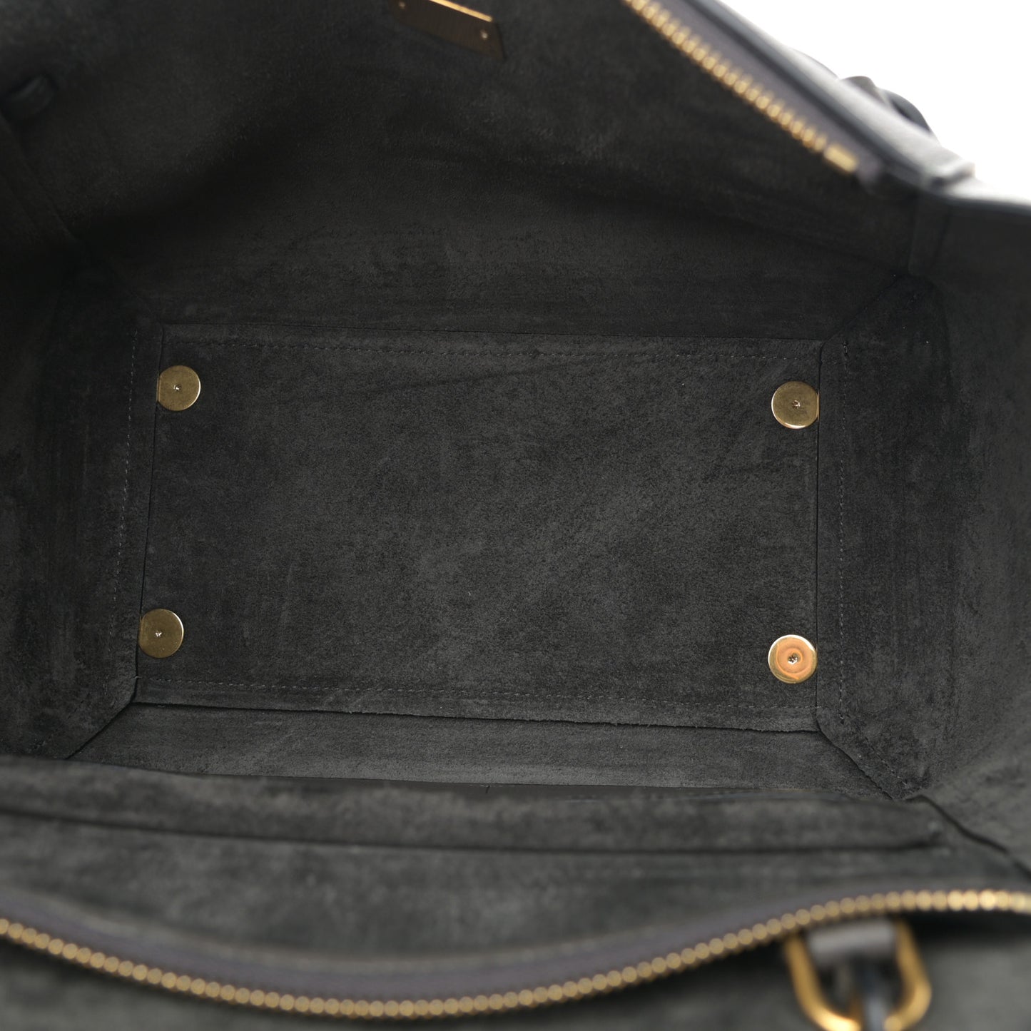 Grained Calfskin Mini Belt Bag Grey