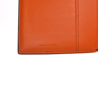 Celine Smooth Lambskin Medium Frame Multifunction Wallet Orange Flamingo 6 of 8