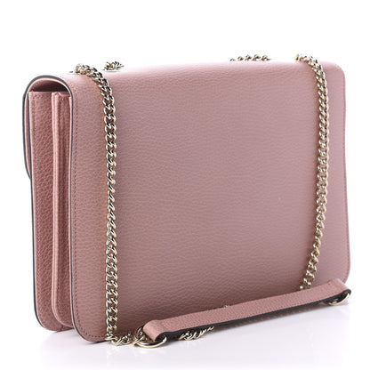 Gucci Dollar Calfskin Interlocking G Shoulder Bag Soft Pink 3 of 10