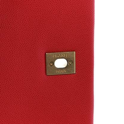 Chanel Caviar Quilted Small Coco Handle Flap Red 6 of 12