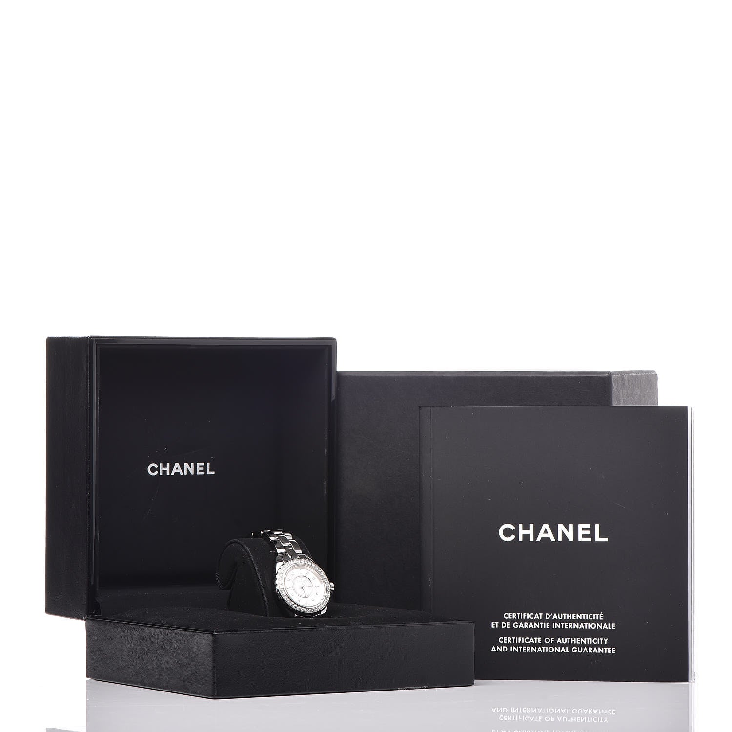 Chanel Titanium Ceramic Diamond Bezel 29mm J12 Quartz Watch 7 of 7