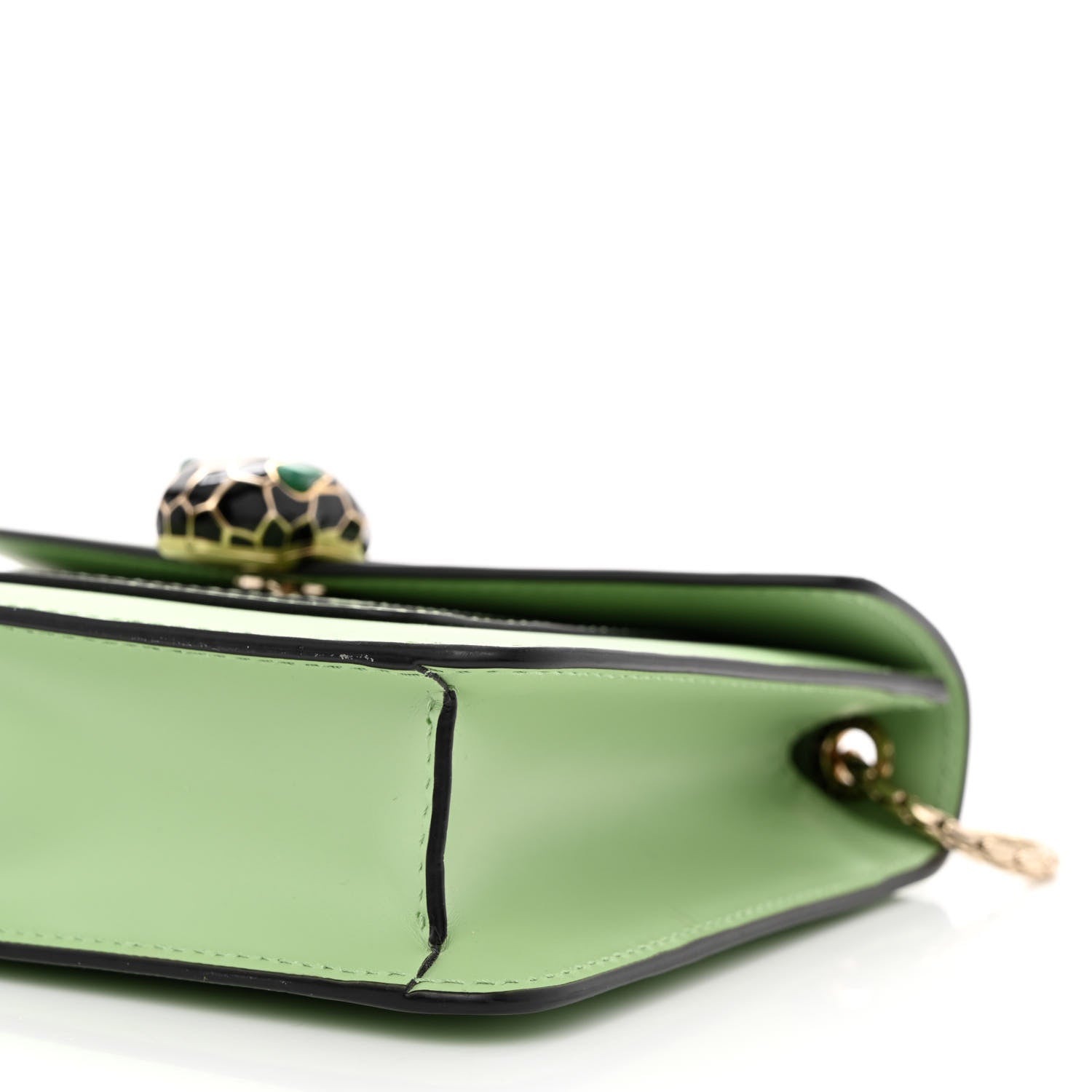 Bulgari Calfskin Serpenti Forever Crossbody Bag Green 11 of 14