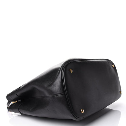 Gucci Textured Calfskin Large Bright Bit Tote Black 4 of 10