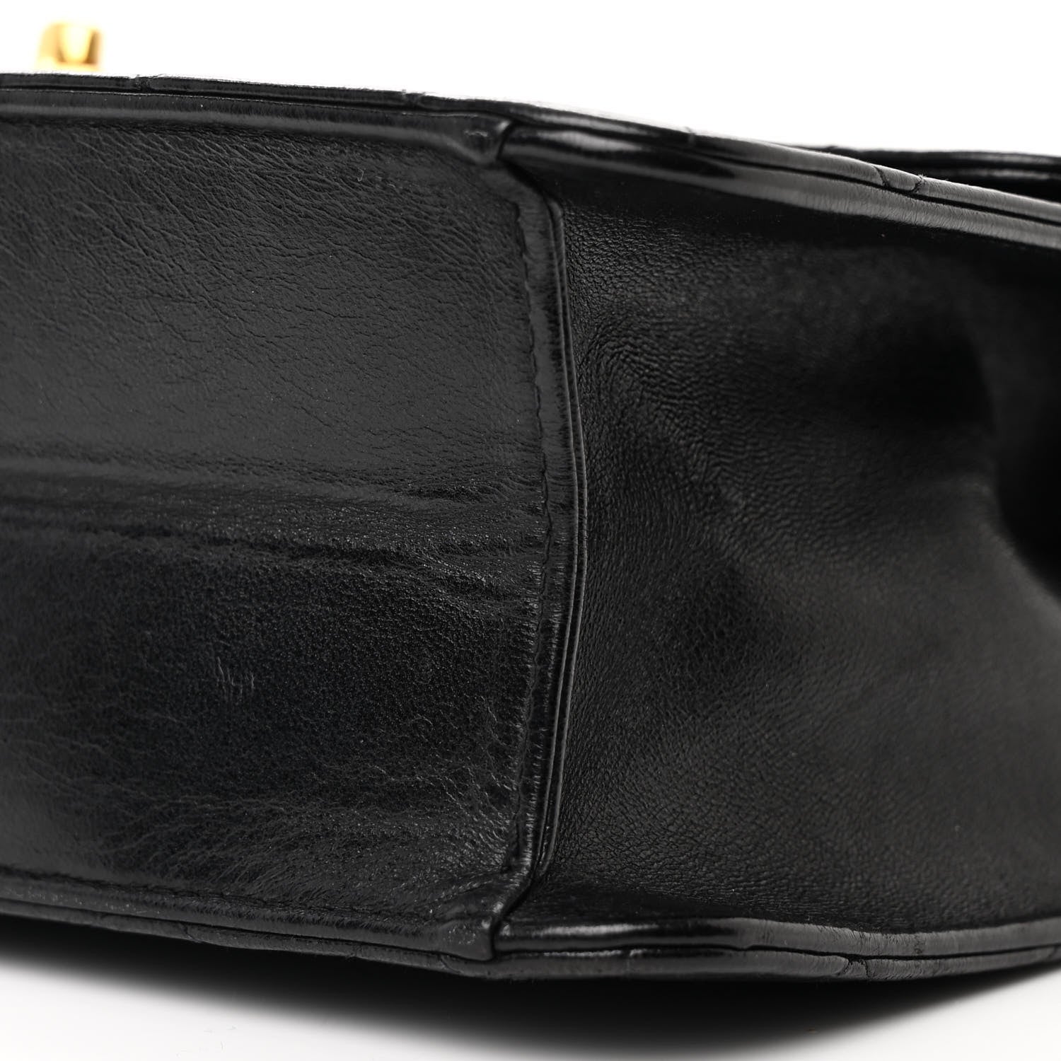 Chanel Lambskin Quilted Medium Single Flap Black 10 of 13