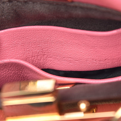 Fendi Shiny Nappa Micro Peekaboo Iconic Satchel Rosa Fluo 8 of 15