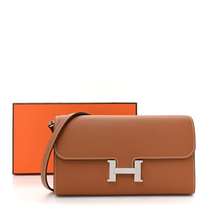 Hermes Evercolor Constance Wallet To Go Gold 12 of 12