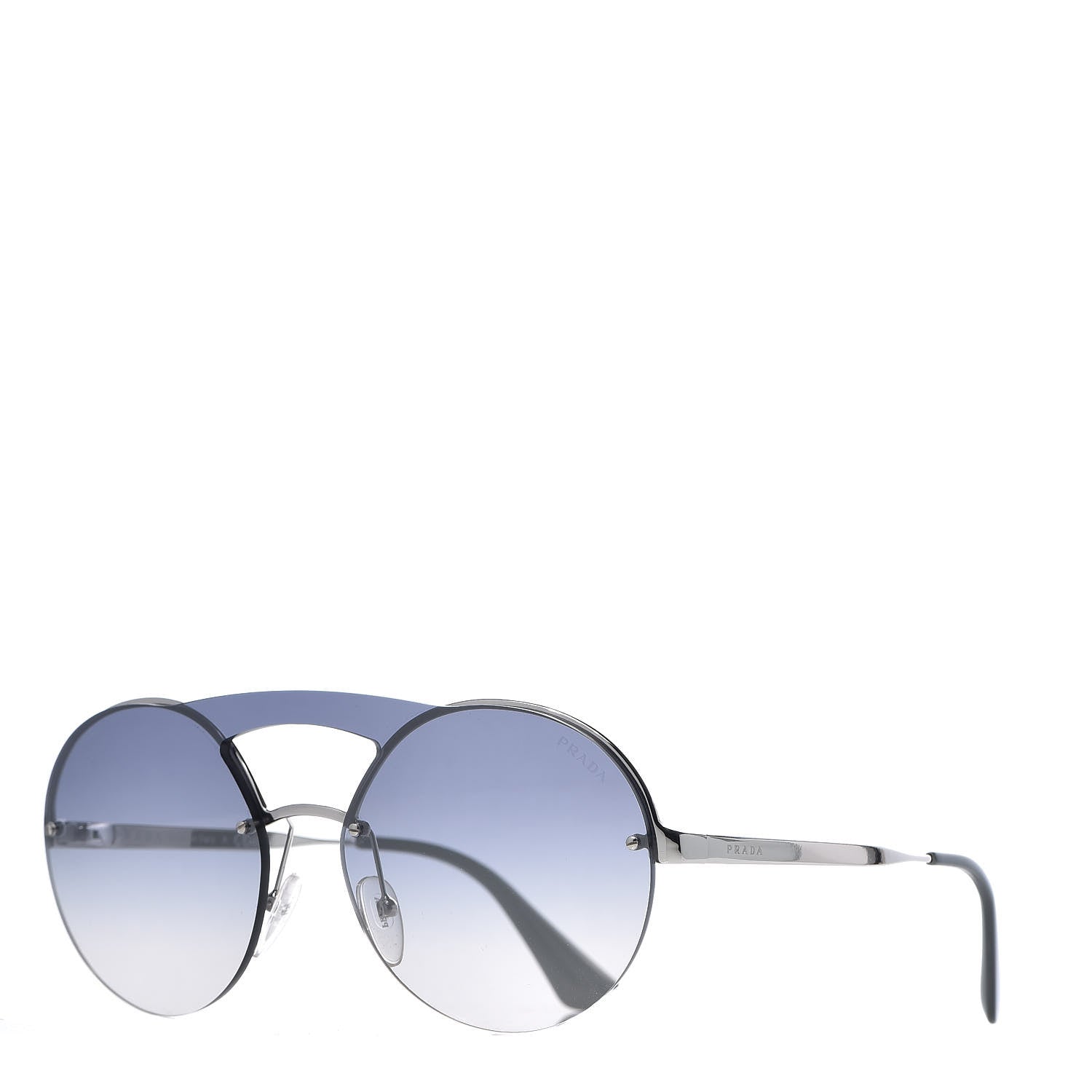 Prada Round Gradient Sunglasses SPR 65T Blue 1 of 8