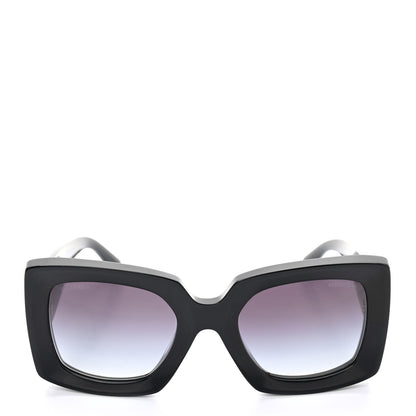 Chanel Acetate Rectangle Sunglasses 5435 Black 2 of 8