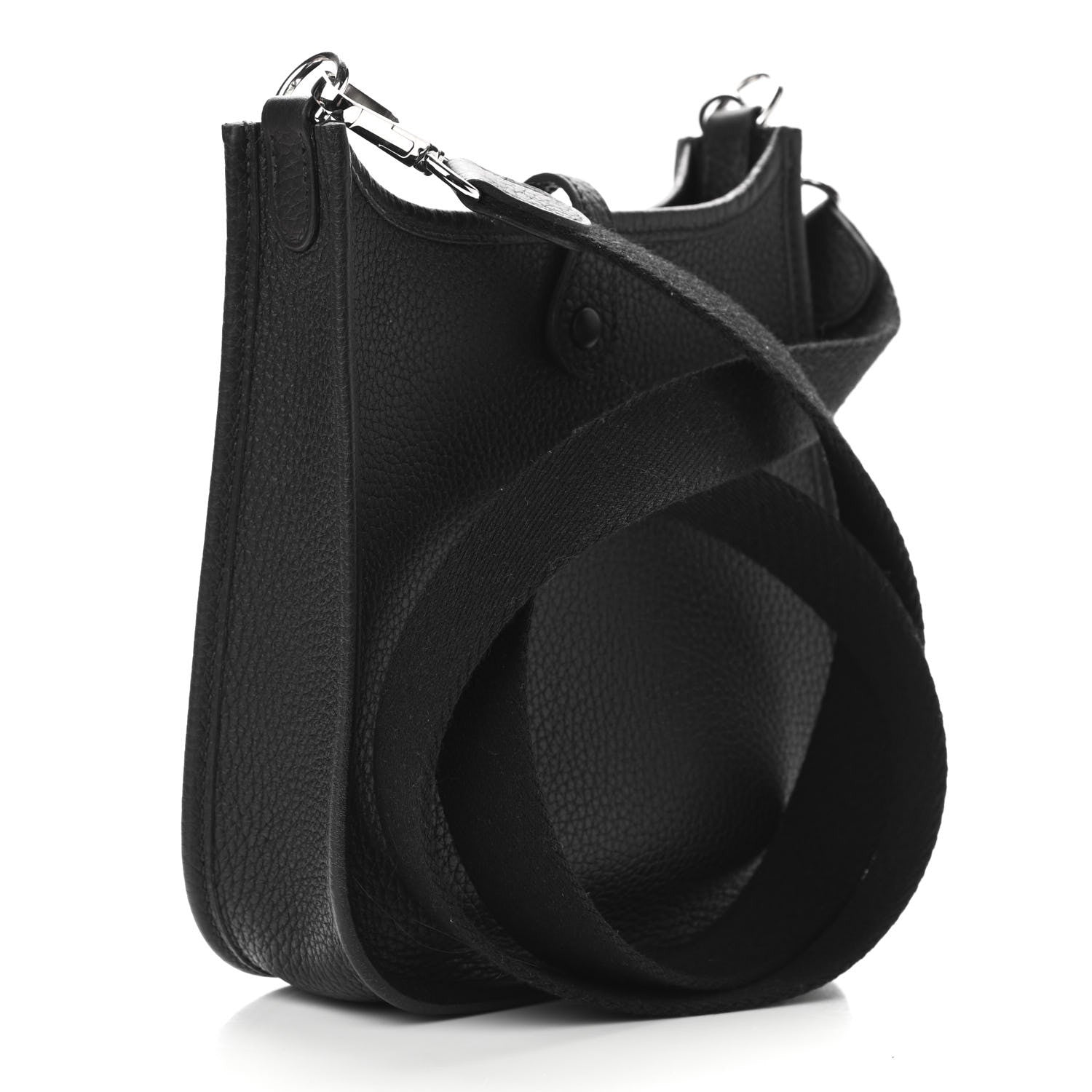 Hermes Taurillon Clemence Evelyne TPM Black 3 of 12