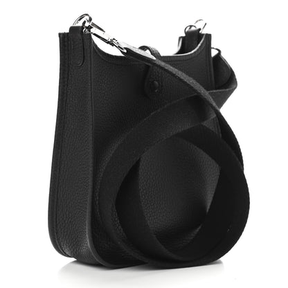 Hermes Taurillon Clemence Evelyne TPM Black 3 of 12