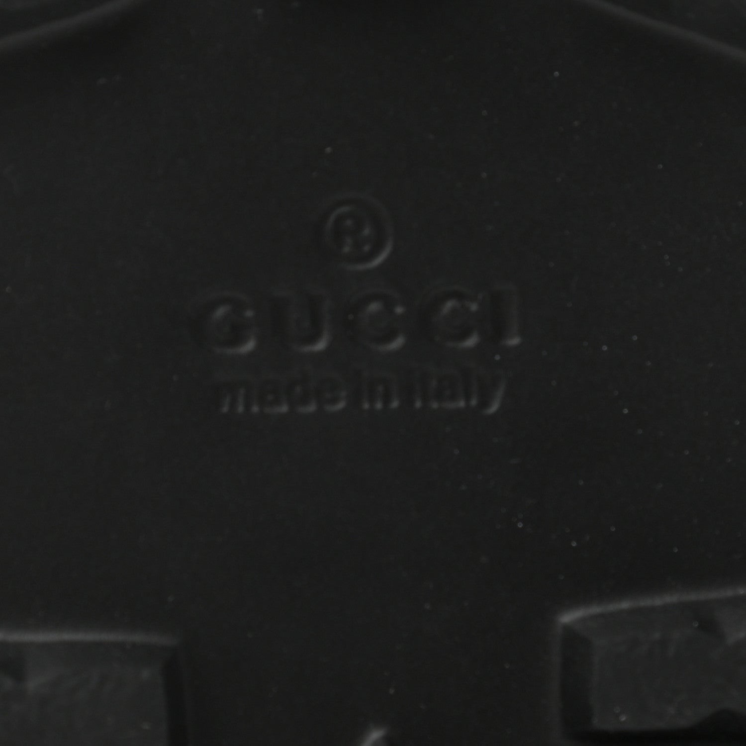 Gucci Rubber Web Mens Lug Sole Slide Sandals 6 Black Green Red 6 of 7